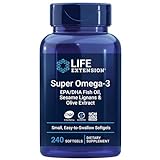 Life Extension Super Omega-3, mit Fischöl und essentiellen Fettsäuren, hochdosiert, 240 Weichkapseln, Laborgeprüft, Glutenfrei, Sojafrei, Ohne Gentechnik