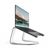 Twelve South Curve SE für MacBooks und Laptops | Aluminium Ergonomischer Desktop-Kühlständer für Zuhause oder Büro, Silb