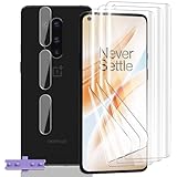 Yieehhow [3+3 Stück] Schutzfolie für OnePlus 8 Pro Panzerfolie, HD Weich TPU Folie und Kameraschutz Panzer Schutz Glas, Anti-Kratzer, Flexible Displayschutzfolie für OnePlus 8