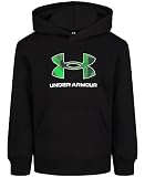 Under Armour Jungen Hoodie Fleece Pullover Logo & gedruckte Designs, Schwarzes Ätz-Logo, 2T