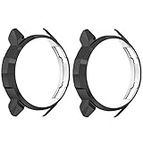 LvBu Schutzhülle kompatibel Für Honor Watch GS Pro, All-Around Case Ultra dünn TPU Schutz Hülle für Huawei Honor Watch GS Pro Smartwatch (schwarz+schwarz)