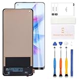 TFT-LCD-Bildschirm für Oppo Find X2 Pro CPH2025 PDEM30 OPG01, Ersatzdisplay für Oppo Find X2 Pro 5G, LCD-Display, Digitizer, Touch-Montage-Reparatur-Set (schwarz)