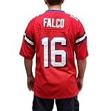 My Party Shirt Shane Falco #16 Washington Sentinels Fußballtrikot, Rot/Ausflug, einfarbig (Getaway Solids), M