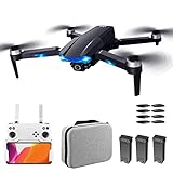 Mini Drones for Beginners for Adults, RC Quadcopter for Beginners, 6K Dual Camera, GPS Smart Return, 75 Minutes Battery Life, GPS+Optical Flow Dual Positioning, 5G Hd Image T
