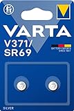 VARTA Batterien Knopfzellen V371/SR69, 2 Stück, Silver Coin, 1,55V, kindersichere Verpackung, für elektronische Kleingeräte - Uhren, Autoschlüssel, Fernbedienungen, Waagen, Made in Germany
