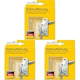 Schellenberg 11034 Schnurführung für Rollladen-Schnüre bis 5 mm Durchmesser, Rolladenschnur, verschleißarmer Lauf der Rollladenschnur (Packung mit 3)