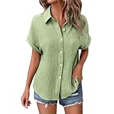 Damen Blusen Bluse Damen V-Ausschnitt 3/4 Ärmel Bluse Lose Oberteile T Shirt Elegant Retro Blusenshirt Tunika Sommer Lässig Gedruckt T Shirt Tops Damenblusen Langarm Damenblusen Lang