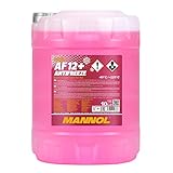 MANNOL Antifreeze AF12+ Kühlerfrostschutz 10 Liter, Rosa bis-40°C für G12+ F