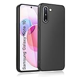 wsiiroon Hülle für Samsung Galaxy Note 10 Handyhülle, Stoßfest Kratzfest, Anti-Fingerabdruck, Anti-Rutsch Fallschutz Schutzhülle, Anti-Öl, Unterstützt kabelloses Laden für Note 10 Case (Schwarz)