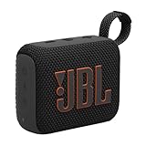 JBL Go 4 in Schwarz – Tragbare Bluetooth-Lautsprecher-Box mit JBL Pro Sound, tiefem Bass und Playtime-Boost-Funktion – Wasserfest und staubfest – 7 h L