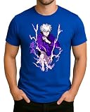 Jujutsu Kaisen - Stylische Japan Anime - Dynamisches Shonen für Fans intensiver Action, Style XXV Herren T-Shirt, Blau, M