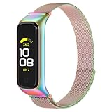 Vancle Armband für Samsung Galaxy Fit 2 Armband für Damen Herren, Magnetisch Metall Edelstahl Ersatzarmband Verstellbar Sport Uhrenarmband für Samsung Galaxy Fit 2, B