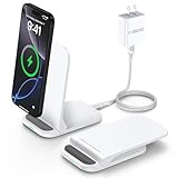 Pixel Wireless Charger Fast Charging Stand for Google Pixel 9a 9 Pro XL Fold 8a 8 Pro 7a 7 Pro 6 Pro, Samsung Galaxy S25 Ultra S24 S23 S22 S21 S20 Z Flip7, 15W Wireless Charging Station Fast Charg