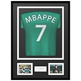 Avalo Objektrahmen Aluminium - Einrahmung Fußballtrikot - 3D Box Frame - 60x80 cm - Schwarz - Deep Frame - Trikot Einrahmung in B