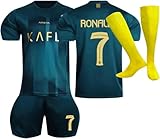 Fussball Trikot Kinder Set 24/25, Hause/Auswärts Fußball Trikot Kinder, Jungen Fußballtrikot Football T-Shirt, Short und Socken Anzug Sports Outdoor Trainingsanzug