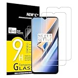 NEW'C 2 Stück für One Plus 6T, One Plus 7 für Panzerglas, Frei von Kratzern, 9H Härte, HD Displayschutzfolie, 0.33mm Ultra-klar, Ultrabeständig