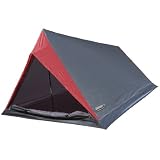 High Peak Hauszelt Minilite, Campingzelt für 2 Personen, Leichtgewicht 1,0 kg, kleines Packmaß, 1500 mm wasserdicht, Ventilationssystem, Moskitoschutz, grau/