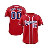 Personalisiertes American Football Trikot,Football Kostüm Mit Eigenem Namen Nummer & Logo,Sportliche Kleidung Für Herren Und Damen Unisex Baseball Shirt Trikot Personalisiert(28)