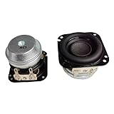 2 Stück 1,5-Zoll-Mini-Breitbandlautsprecher 40 mm 4 Ohm 10 W Tragbarer Audiolautsprecher Quadratisch Heim Bluetooth Musik