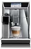De'Longhi PrimaDonna Elite ECAM 656.75.MS Kaffeevollautomat mit 4,3 Zoll Farbdisplay automatischer Milchschaum 2 Tassen Funktion 1350W großer 2 L Wassertank Coffee Link App silb