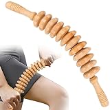 ZCOINS Faszienrolle Holz, Anti Cellulite Massageroller, Faszienstab Holz für Beine Nacken Muskelentspannung, Gua Sha Massag