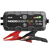 NOCO Boost Plus GB40 1000A 12V UltraSafe Starthilfe Powerbank, Lithium-Starthilfebox, Kfz-Batterie-Booster und HD-Starthilfekabel für bis zu 6,0-Liter-Benzinmotoren und 3,0-Liter-D