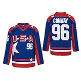 Men's #96 Charlie Conway Mighty Ducks Team USA Movie Hockey Jersey Stitched Size XL