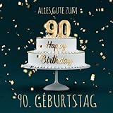 Alles Gute zum 90. Geburtstag: Gästebuch zum Eintragen mit 110 S