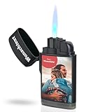 Tolle personalisierte Geschenke Männer - Feuerzeug personalisiert mit Wunschtext und Foto - UV Druck - individuelles Sturmfeuerzeug nachfüllbar - Fotogeschenke mit eigenem Foto - Geschenke für M