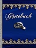 Gästebuch Hochzeit XXL A4 - elegant & edel in royal blau & silbern weiss -: Großes Hochzeitsgästebuch zum Ausfü