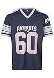 Recovered New England Patriots Navy NFL Oversized Jersey Trikot Mesh Relaxed Top - 4XL