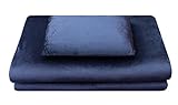 Luxus-Reiseset (Reisekissen, Reisebettmatratze) aus Visco-elastischem Airschaum (Memory-Foam), 2-teilig in blau, leichte Mobile Matratzenauflage und Kopfkissen, ideal für Reisen, Camping, Wohnwag
