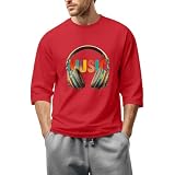 Tshirt Herren 3/4-Ärmeln Rundhals T Shirt T-Shirts The Beach Weißes Hemd Tanktop Zipper Schwarzes Oktoberfest Outfit Leinenhemd Button Down T-Shirt Männer XXXL Ugly 1-Rot,L
