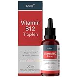 Vitamin B12 Tropfen hochdosiert, bioaktives Methylcobalamin- 400 µg pro Tagesportion, 1.250 Tropfen in 50ml, Ohne Alk