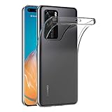 AICEK Hülle Compatible für Huawei P40 Pro Transparent Silikon Schutzhülle für Huawei P40 Pro Case Clear Durchsichtige TPU Bumper P40 Pro Handyhülle (6,1 Zoll)