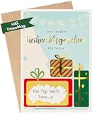 Heimonie Weihnachtskarte Gutschein Karte zum freirubbeln - Geschenkgutschein Karte mit Rubbelaufkleber zum selber ausfüllen - Weihnachten Rubbellos Gutscheinkarte zum freirubb