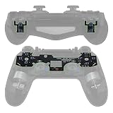 eXtremeRate Ganzes taktiles Clicky Kit für ps4 Controller,Shoulder Face Dpad Tasten,Flashshot Tastenstopp Flexkabel,Mausklick Kit für ps4 pro slim controller CUH-ZCT2 JDM-040/050/055