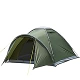 Campingzelt mit Vorraum, Zelte Camping Zelt für 2-4 Person, PU5000 wasserdichte Zelt für Camping Reise Trekking Garten Kuppelzelt Ultraleichte Backpacking 2025 Upg