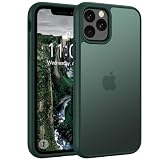 Andwing Matt Hülle für iPhone 11 Pro 5,8 Zoll, Militärstandard FallSchutz Handyhülle für iPhone 11 Pro, Mattierte Durchscheinende Rückseite Schutzhülle, Anti-Fingerabdruck Kratzfest (Grün)