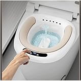 SAFWEL Elektrisch Sitzbad Für Die Toilette - Bidet Einsatz Für Toilette - Tragbares Sitzbadewanne Für Hämorrhoidenbehandlung, Wochenbettpflege, Schwangere Und Ältere Menschen - Vermeiden Kniebeug