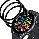 Beukei 3 Stück Schutzfolie für Amazfit GTR 3 Pro Panzer schutzglas, fullscreen panzerglas, 9H Härte, Anti-Kratzen für Amazfit GTR 3