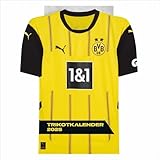 BVB Trikotkalender 2025: Kalender im originalen Trikot-Design, perfekt für Fans des BVB. Die tollsten Spielerfotos in einem dekorativen Wandkalender. (Bundesliga Kalender Heye)
