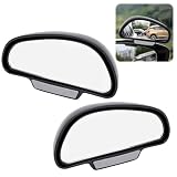 2pcs Auto Toter Winkelspiegel 360 Grad Außenspiegel， Universal Blindspiegel für PKW, LKW, SUV, Fahrschulspiegel, Sicherheitszubehör in Schw