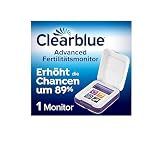 Clearblue Kinderwunsch Fertilitätsmonitor, Ovulationstest / Fruchtbarkeitstest für Frauen, 1 Touchscreen-Monitor, Zykluscomputer Eisprung, 89% erhöhte Chance schwanger zu w