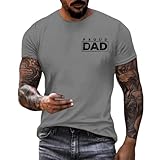 Patriotische Hemden für Herren, Unabhängigkeitstag, amerikanische Flagge, Grafik, 4. Juli, Amerika, USA, T-Shirts, kurzärmelig, lustiges Shirt, K-grau, L