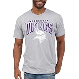 Junk Food Clothing x NFL - Minnesota Vikings - Bold Logo - Unisex Erwachsene Kurzarm Fan T-Shirt für Männer und Frauen - Größe L