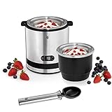 WMF Küchenminis 3in1 Eismaschine, Ice Maker für Frozen Joghurt, Sorbet und Eiscreme, Gefrierbehälter 300 ml, 30-Minuten-Time, Frozen Jog