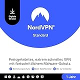 NordVPN Standard – 1 Jahr – VPN & Cybersicherheits-Software für 10 Geräte – Schadsoftware, bösartige Links & Werbung blockieren, persönliche Daten schützen – PC/Mac/Mobile [Online Code]
