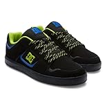 DC Shoes Herren Cure Sneaker, Black/Lime Green, 46.5 EU