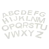 Operitacx 1 Satz Strass-Aufkleber personalisierte mutterpasshülle personalisiert Buchstabenförmige Patches Applikationen Applikation in Alphabetform Jeans-Patches gestickt Shirt Zubehö